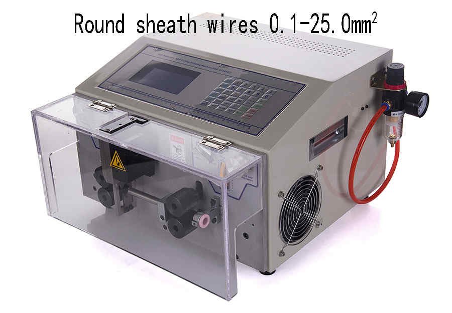 Bedienung der Kabelabisolier- und Schneidemaschine WPM-09HT2