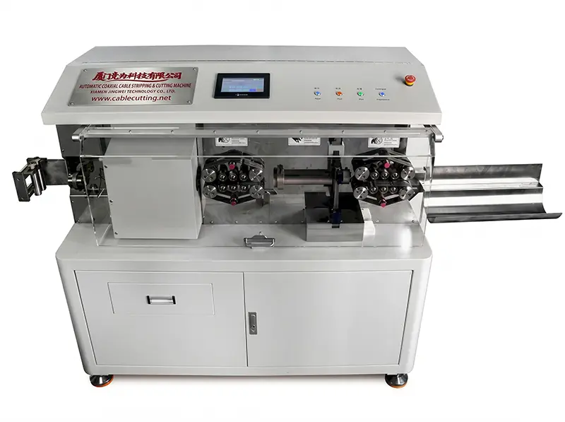 WPM-9935: Automatische Koaxialkabel-Schneid- und Abisolier-Maschine für die Industrie