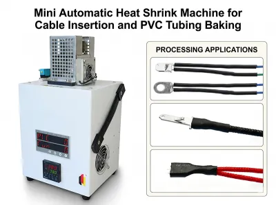 Miniatur automatische Schrumpfmaschine für Kabeleinführung und PVC-Schlauchbacken JW-HST-05B