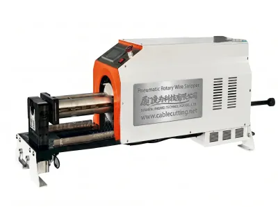 Pneumatische Rotations-Drahtschälmaschine für Kabel bis 50 mm WPM-X600 - Halbautomatische Drahtbürstmaschine