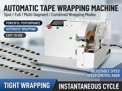 Touchscreen-Bandwickelmaschine mit intelligenter Steuerung WPM-303 - Bandagemaschine / Umwickelmaschine
