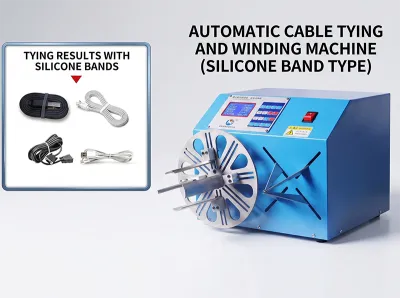 Automatische Kabelwickel- und Bindemaschine für USB, Audio, Kopfhörer WPM-K289