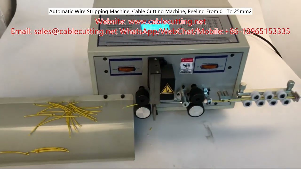 Automatische Abisolier- und Kabelschneidemaschine für Kabel von 0,1 bis 25 mm² – Präzise, effizient, industriell