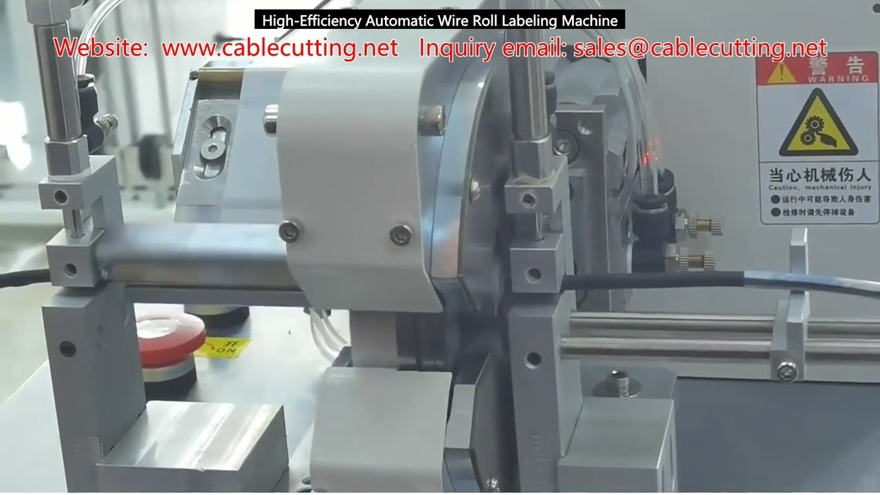 Hocheffiziente automatische Kabelrollen-Etikettiermaschine