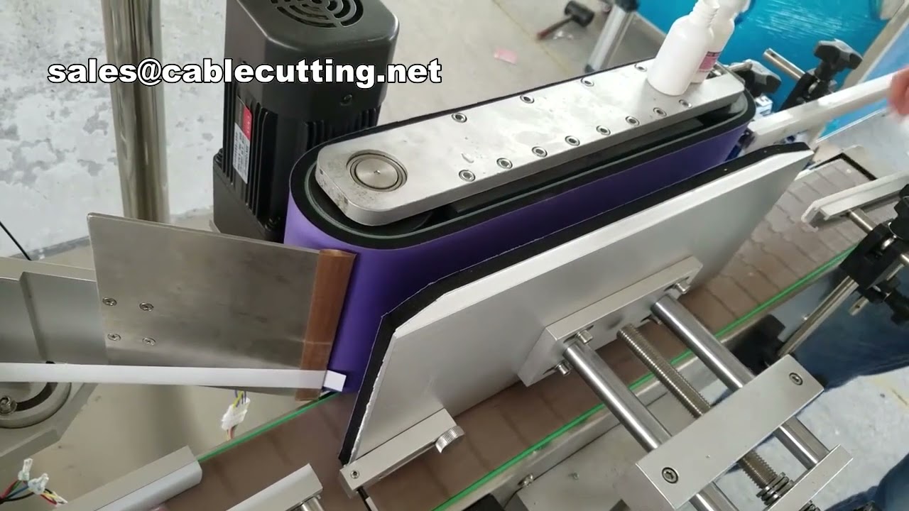 Etikettiermaschine für Kunststoffbeutel und Glasflaschen | Flächentiketten-Aufkleber automatisch