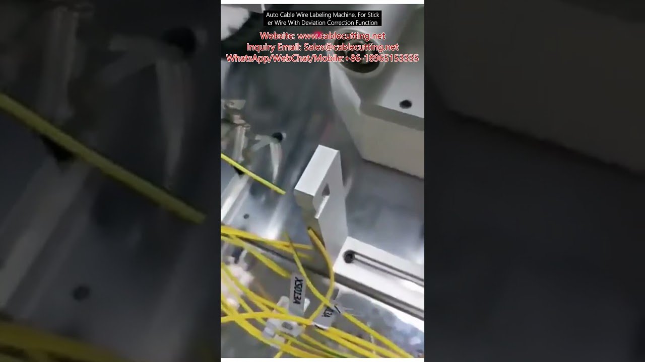 Automatische Kabelbeschriftungsmaschine mit Abweichungskorrektur für Aufkleber