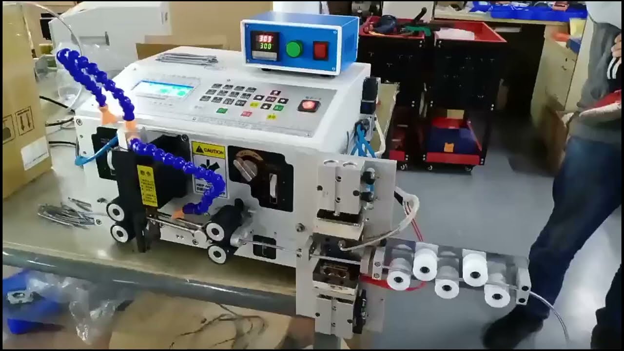 Automatic Braid Wire Cutting Stripping Machine Heating Stripping Machine