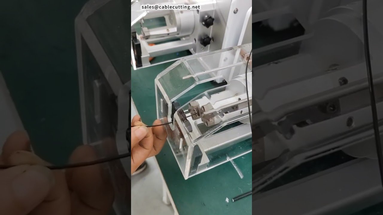 Koaxialkabel-Abisoliermaschine für Teflon-Draht: Rotationsschnitt ohne Leiterbeschädigung | #Fabrik #Maschine
