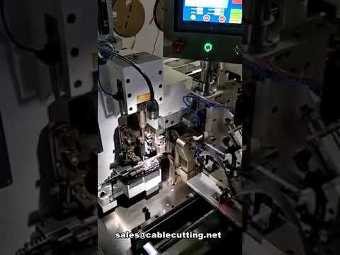 Vollautomatische Flachbandkabel-Abisoliermaschine: Schneiden, Splitten & Crimpen