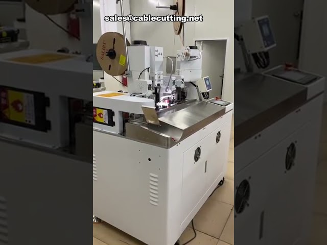 Hersteller verkaufen automatische Crimpmaschine für lose Anschlüsse mit einseitiger Schrumpfschlauch-Heizung