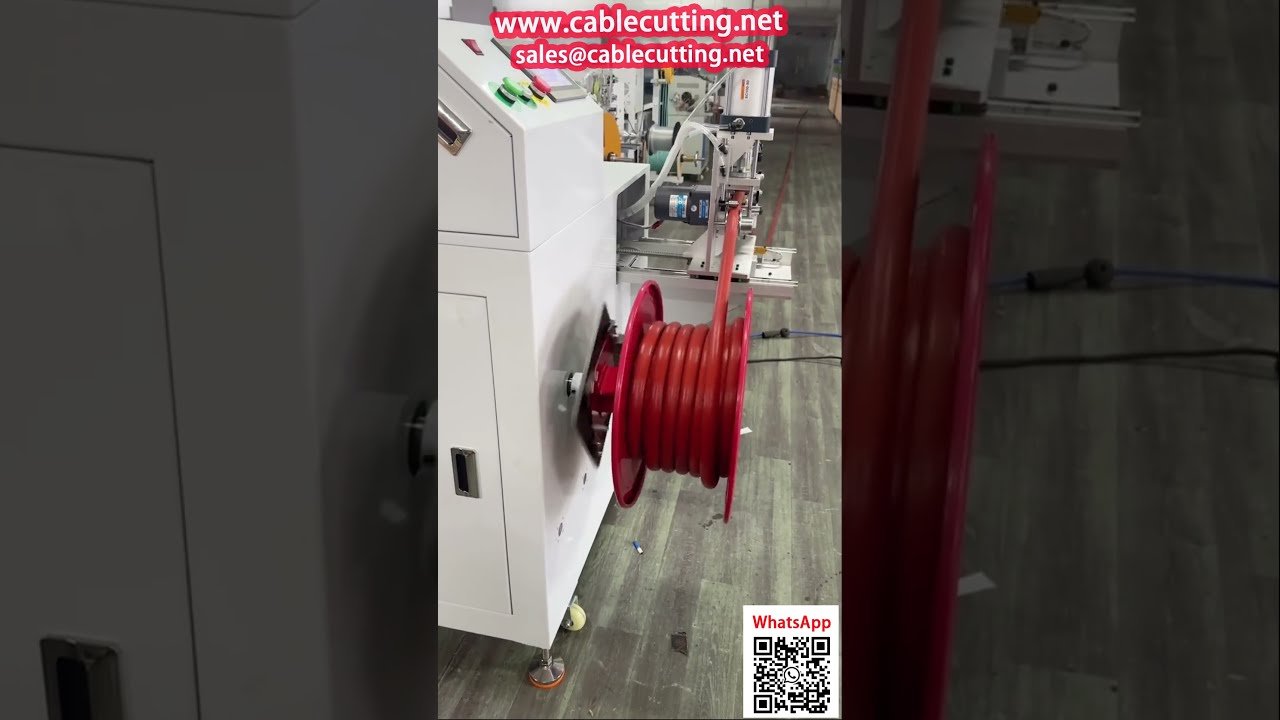 Schlauchaufwickelmaschine für Feuerwehrschläuche mit Meterzähler – Effiziente Kabeltrommel-Wickeltechnik