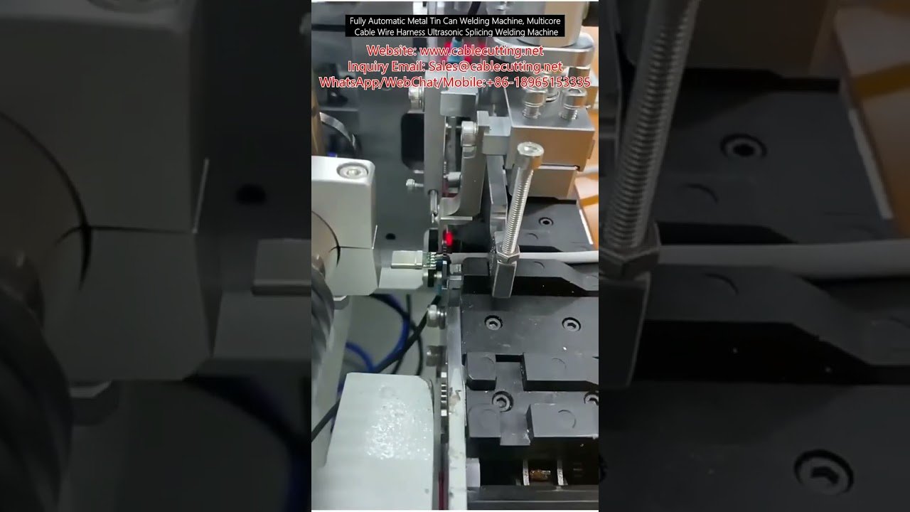 Vollautomatische Ultraschall-Schweißmaschine für Metalldosen und Mehrleiterkabelbäume
