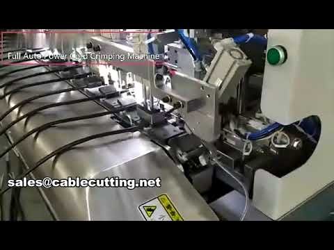 Vollautomatische US/EU-Steckerkabel-Maschine: Schneiden, Abisolieren, Crimpen – WPM-3600A