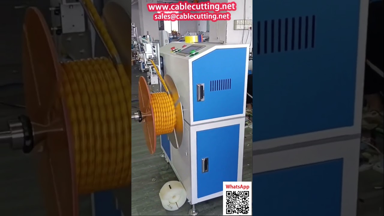Hochdruckschlauch-Aufwickelmaschine mit Meterzähler – Automatische Rohr- und Schlauchverpackung