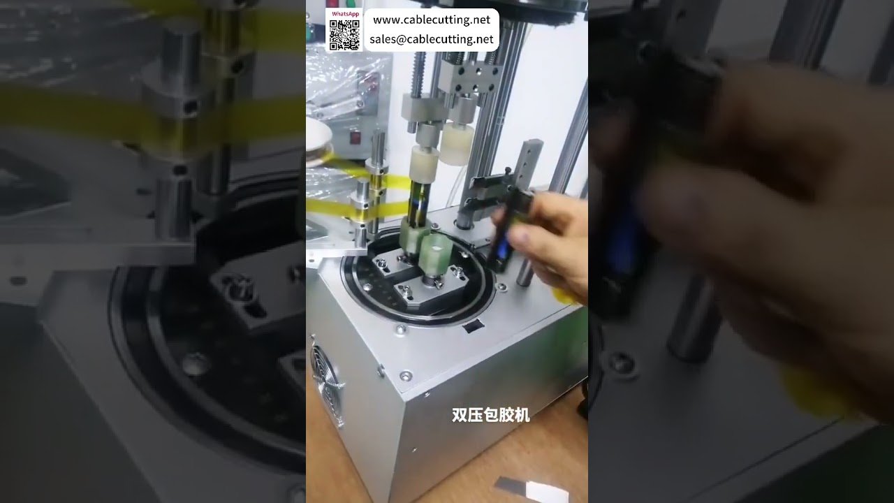 Doppeldruck-Bandwickelmaschine für spezielle, schwer zu verarbeitende Drahtkomponenten