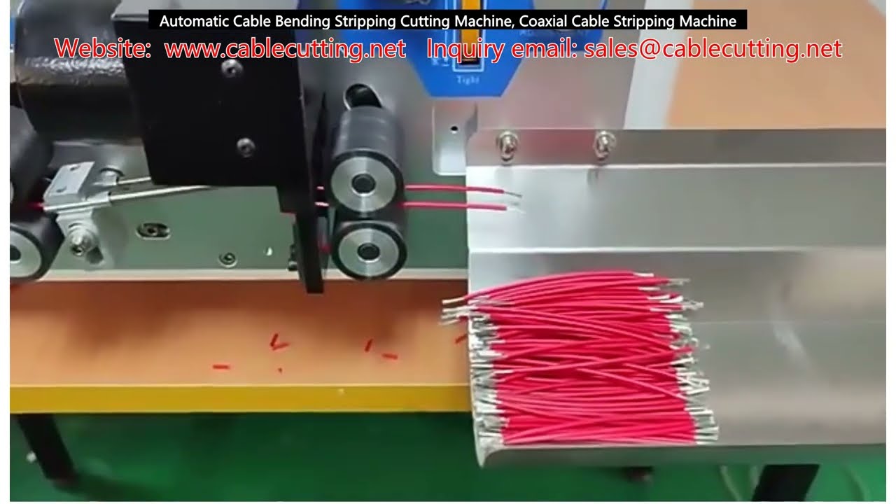 Automatic Cable Bending Stripping Cutting Machine, Coaxial Cable Stripping Machine