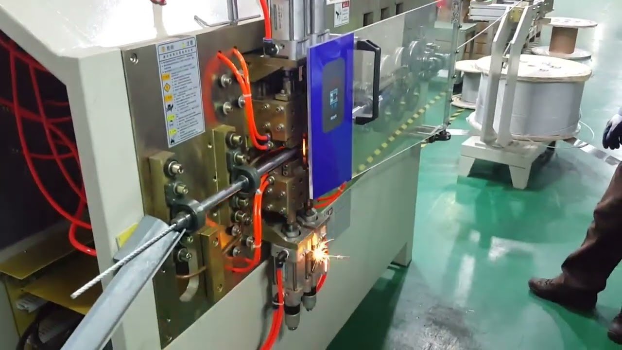 WPM-60-SF Automatische Drahtseil-Flachkopfschmelzmaschine – Effiziente Seilendbearbeitung