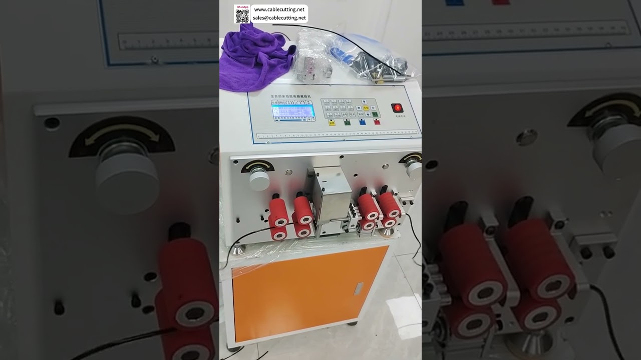 8-Rad TPE Kabelabschneide- und Abisoliermaschine – Hochpräzises Produktionswerkzeug mit 6000 Stück/Stunde