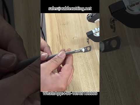 Pneumatische Crimpzange 120L – Kupferkabelschuhe zuverlässig in B-Form crimpen