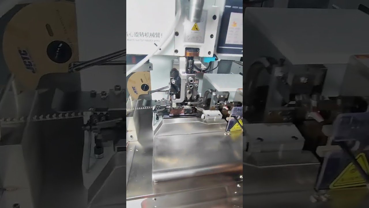 Hochgeschwindigkeits-Verarbeitung: 11-Kern Drahtabisolierung & Terminalcrimpen | #Fabrik #Maschine #Kupfer