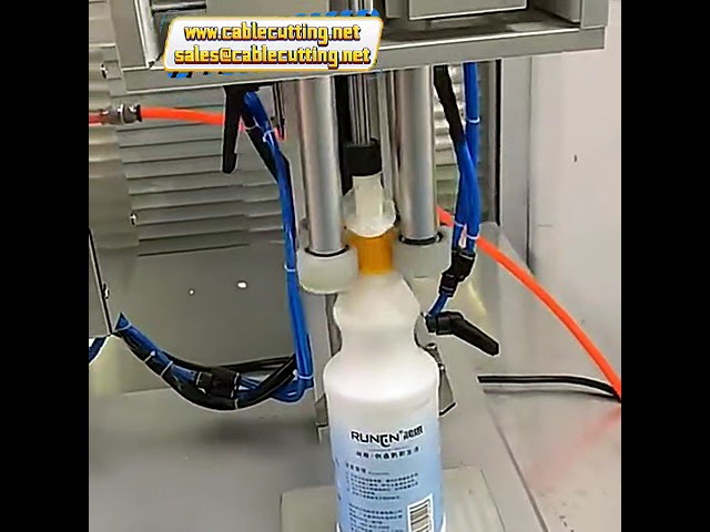 Pneumatische Verschlussmaschine für Sprühflaschen | Flüssigkeitsverpackung
