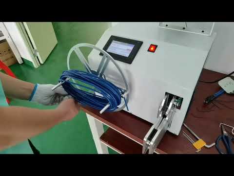 Plastic Coated Steel Wire Rope Winding and Tying Real Shot Video Machine Name Winding and Tying