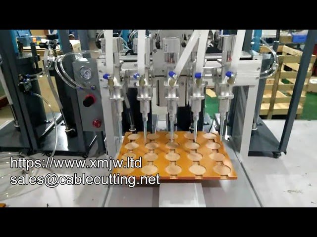 Hochgeschwindigkeits-Klebstoffdosierroboter mit 5 Köpfen und 5L Druckbehälter – Automatischer Mehrkopf-Klebstoffdosierer