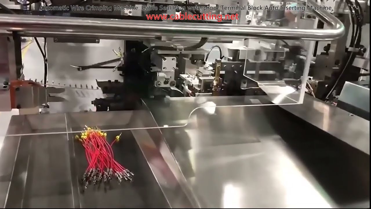 Automatische Crimp- und Steckmaschine für Kabelstecker und wasserdichte Dichtstopfen