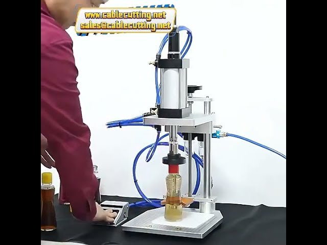 Pneumatische Rotwein-Verschließmaschine für Aluminiumkapseln – Effizient & Zuverlässig