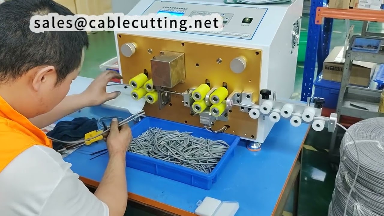 Large Gauge Wire Cutting Machine 125mm Front  96mm Rear Strip Setup OK