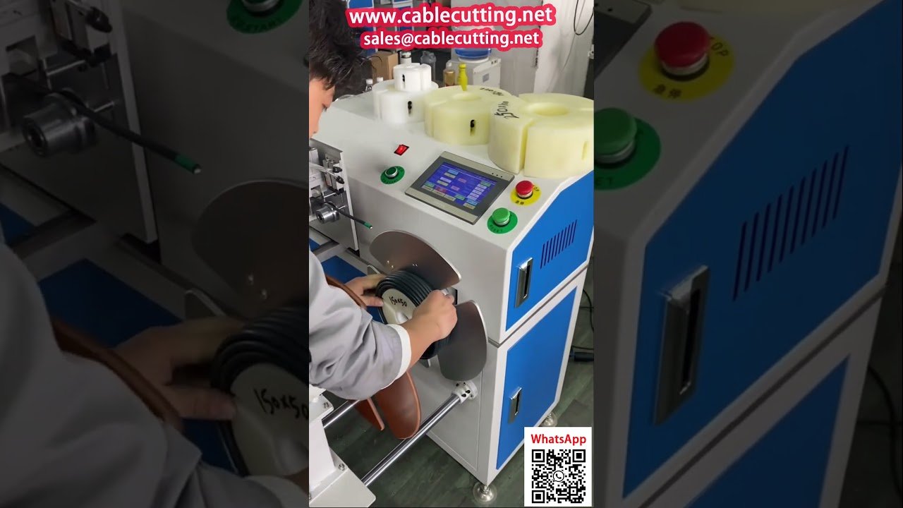 Automatische Aufwickel- und Zählmaschine für Koaxialkabel, Netzkabel und ummantelte Kabel