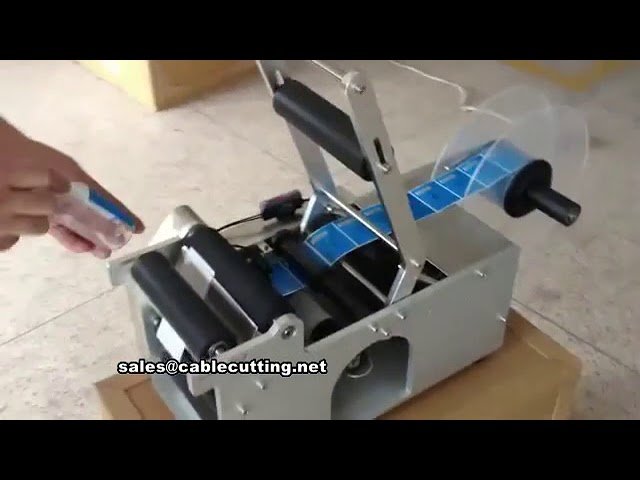 Manuelle Etikettiermaschine für runde & flache Kunststoff-, Glas- und PE-Flaschen – Aufkleber-Applikator