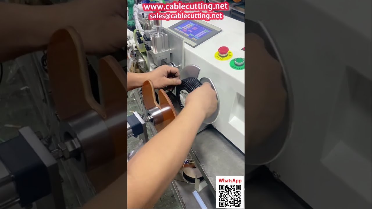 Automatische Kabelwickel- und Bindemaschine mit Zähler – für große und kleine Bunde