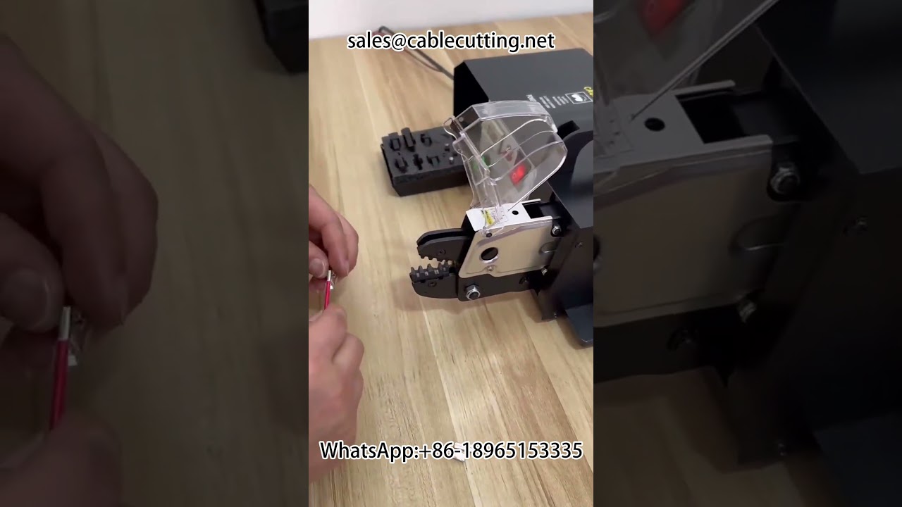 Elektrische Crimpmaschine für Steck- und Federklemmen – präzise & effizient