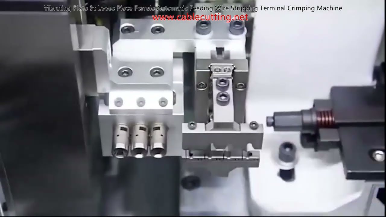 Automatische Aderendhülsen-Krimpmaschine mit Rüttelteller 3t – Zuführung, Abisolieren und Crimpen