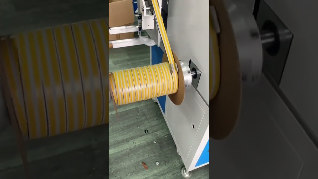 Effizientes Ablängen & Aufwickeln von Gummiestreifen – Präzise Automatisierung