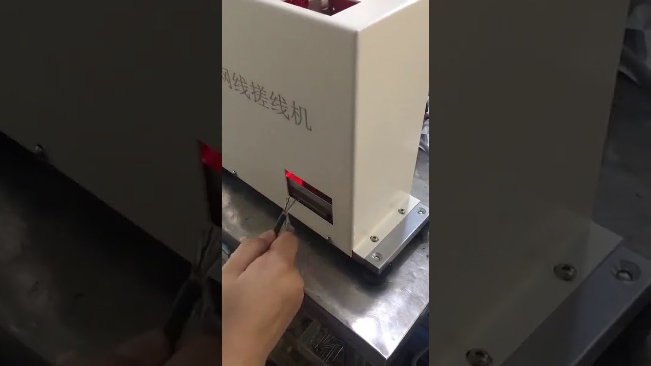 Automatische RJ45 Ethernet-Kabel-Richtmaschine – Effiziente Kabelproduktion