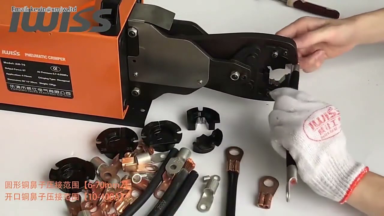 AM 240 3 0T Pneumatische Crimpzange für Kabelendhülsen 16-240mm² – Kabelschuh-Crimpmaschine