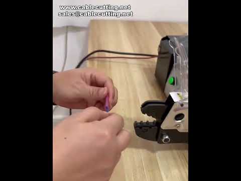 Electric Terminal Crimping Machine Heat Shrink Terminal Crimping Demo #factory #machine