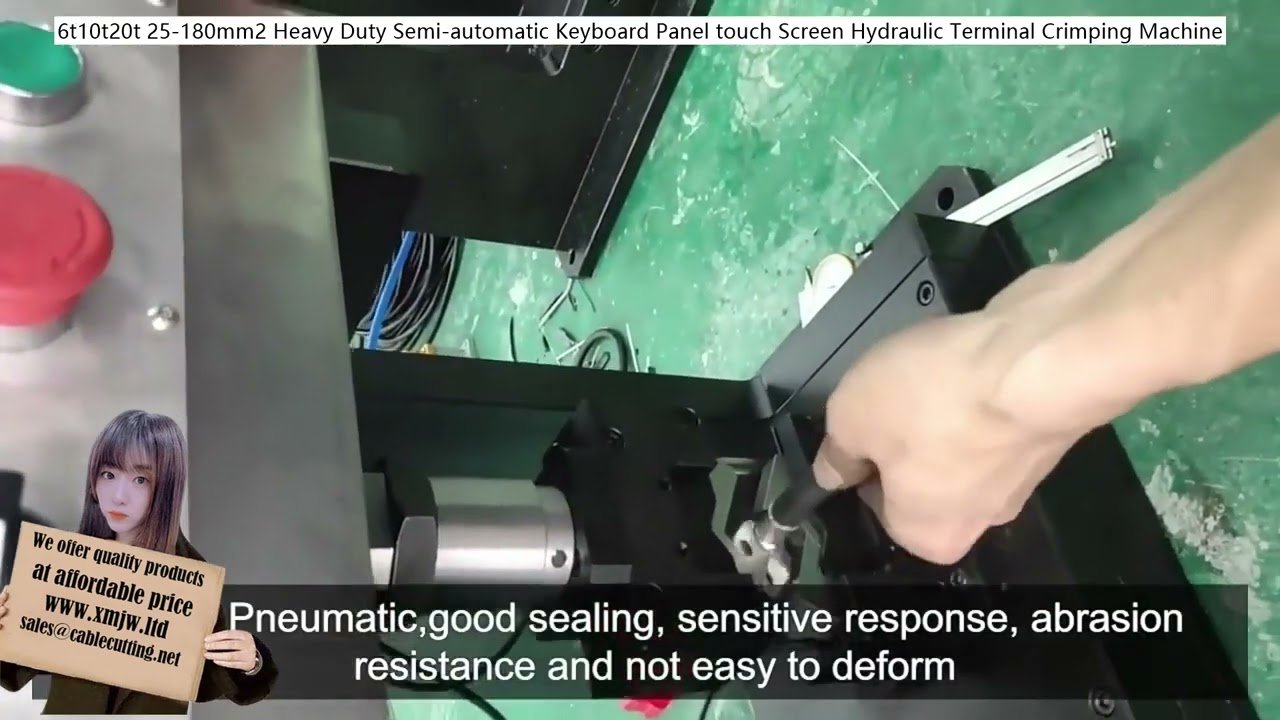 Schwerlast-Hydraulikpressmaschine 25-180mm² – halbautomatisch mit Touchscreen für präzises Crimpen