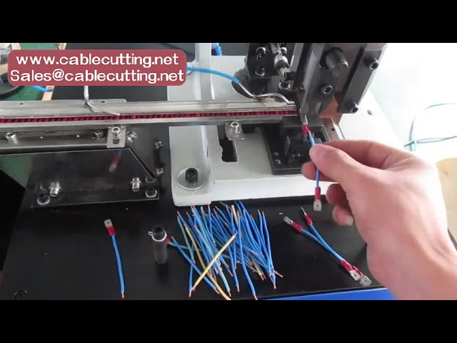 Automatic loose terminal crimping machine with vibration bowl feeder, Single lug crimping machine