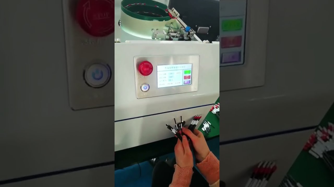 Rohrkabelschuh-Crimpmaschine Funktionsweise | Kabelabisolierer #Maschine #Fabrik #Werkzeug