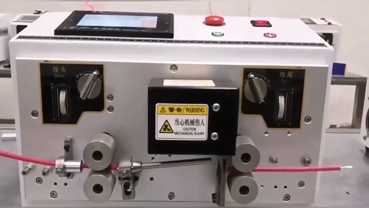 Hochpräzise automatische Kabelschneide- und Abisoliermaschine mit doppelter Rundummantelung