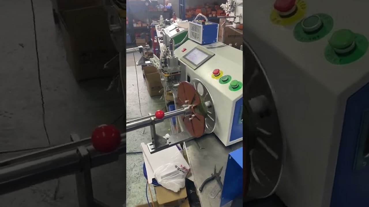Mehrzweck-Seilaufwickelmaschine mit Heißschneiden, Metering, Sortieren & Bündeln – Fabrikautomatisierung