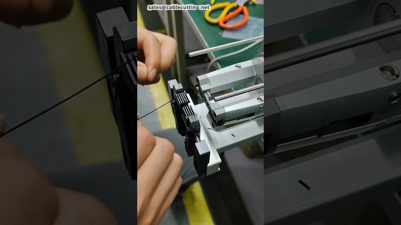 Koaxialkabel-Abisolierer für 34AWG, 3-Lagen Demo | Fabrikautomatisierung #Maschine