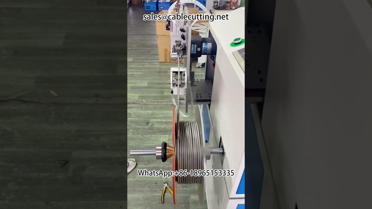 Automatische Kabelrückwickelmaschine mit Meterzählung und Sortierung | Präzision für die Kabelverarbeitung