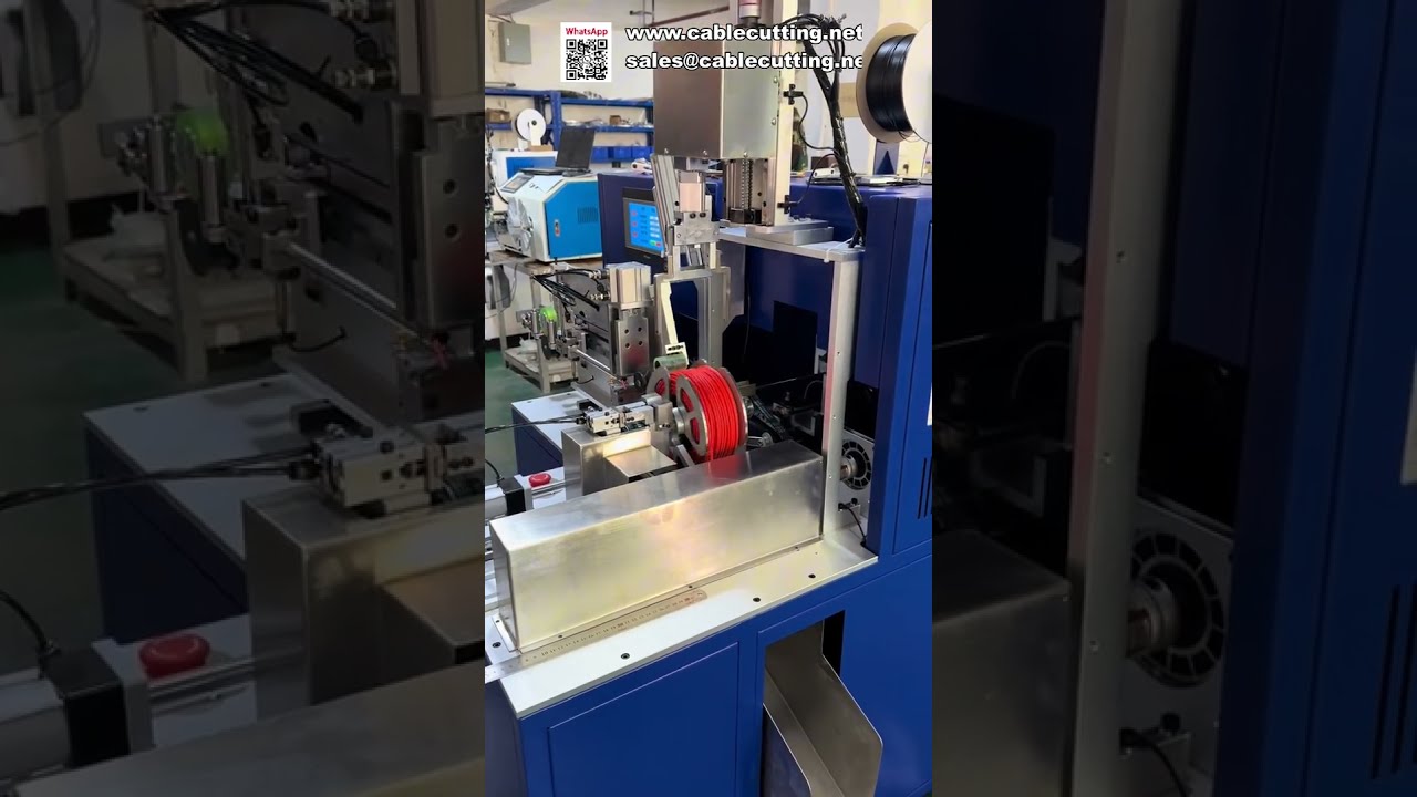 Vollautomatische Zähl-, Schneid-, Wickel- und Bindemaschine für Drähte
