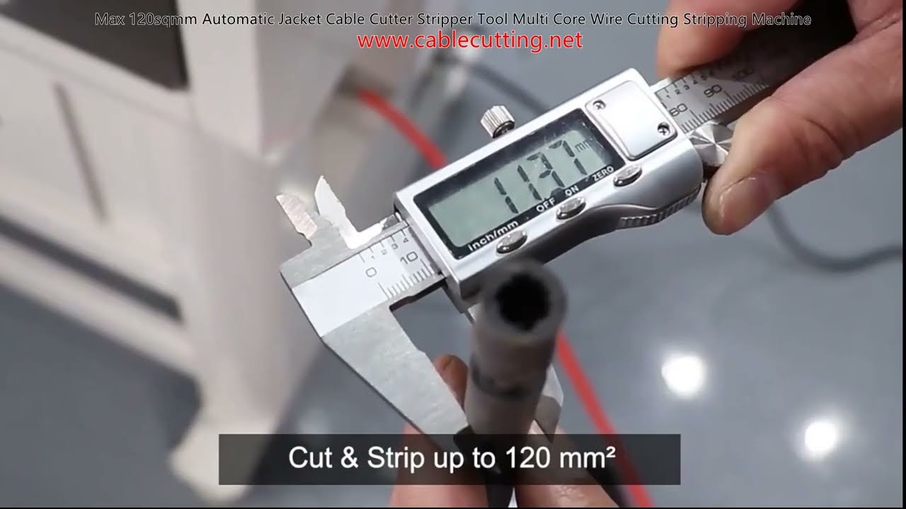 Max 120 mm² Automatische Kabel-Abmantelungs- und Abisolier-Maschine – für mehradrige Kabel bis 120 mm²
