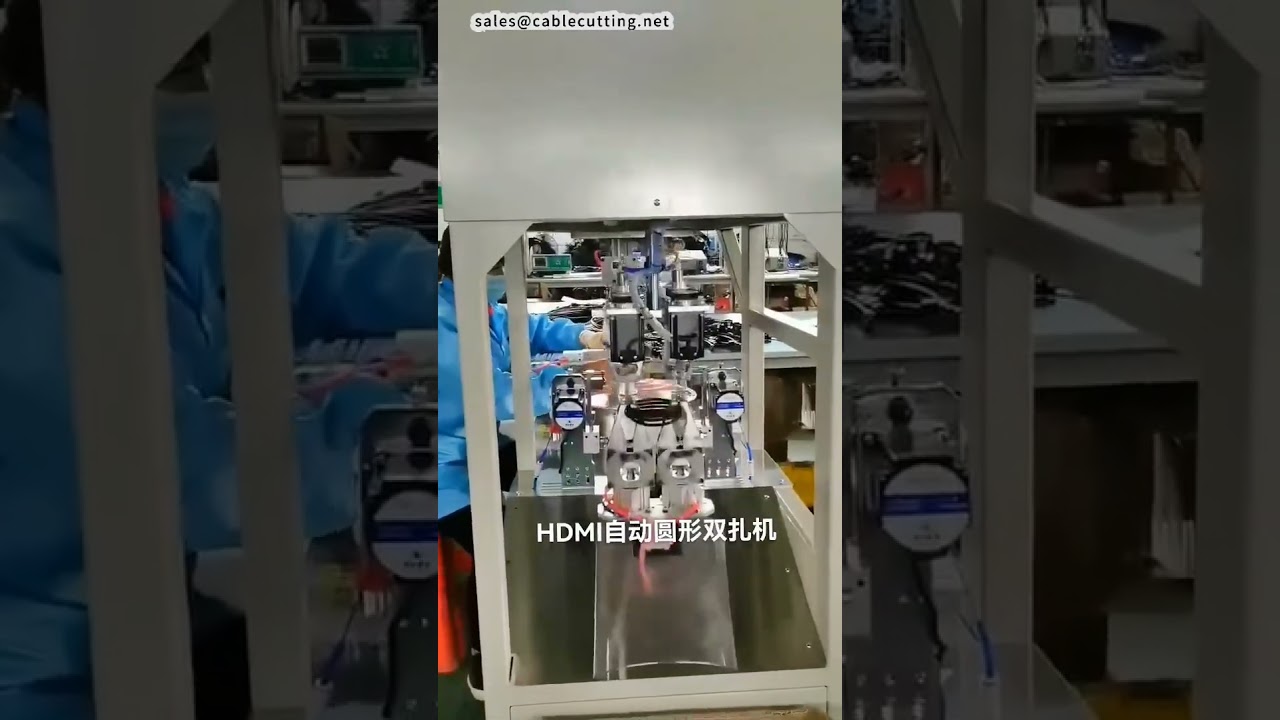 Rundspulen-Wickelmaschine für HDMI-Kabel | Automatisierungsanlage für Profis