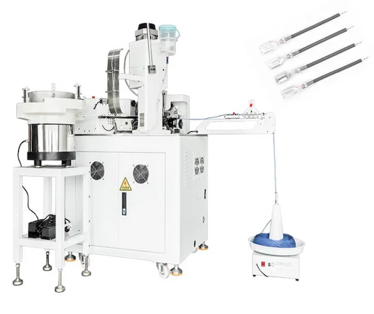Automatische Kabelhüllen-Einführ-, Verdrill- und Verzinnmaschine - Automatische Kontaktcrimpmaschine